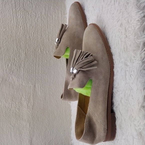 Franco Sarto Hadden Tan Suede Leather Almond Toe Low Heel Slip On Loafer Shoe - Picture 4 of 16